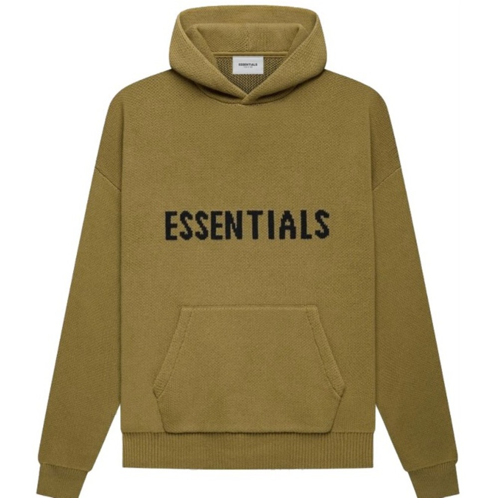 Fear of god essential knit pullover hoodie